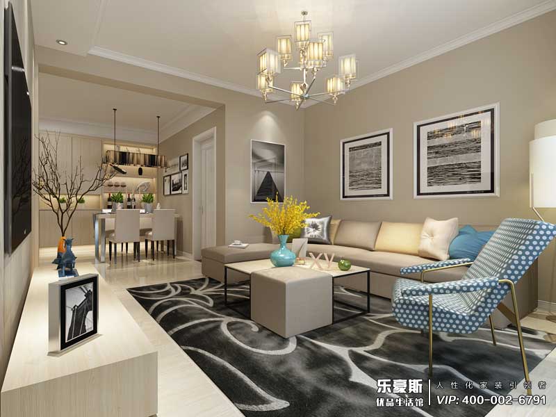 天洲視界城現(xiàn)代簡(jiǎn)約風(fēng)格裝修效果圖