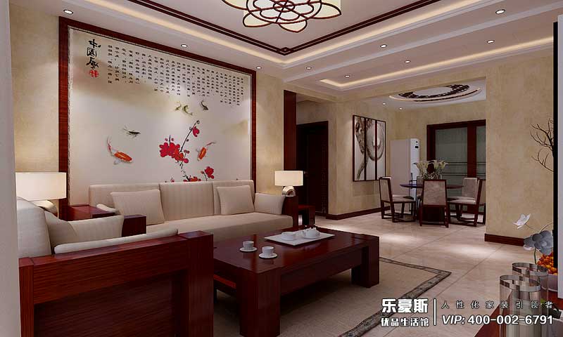 鉑宮時(shí)代中式風(fēng)格裝修效果圖