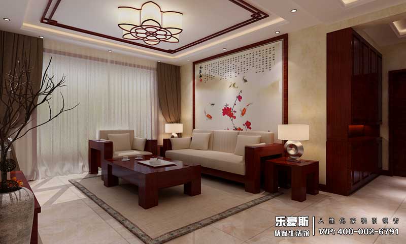 鉑宮時(shí)代中式風(fēng)格裝修效果圖