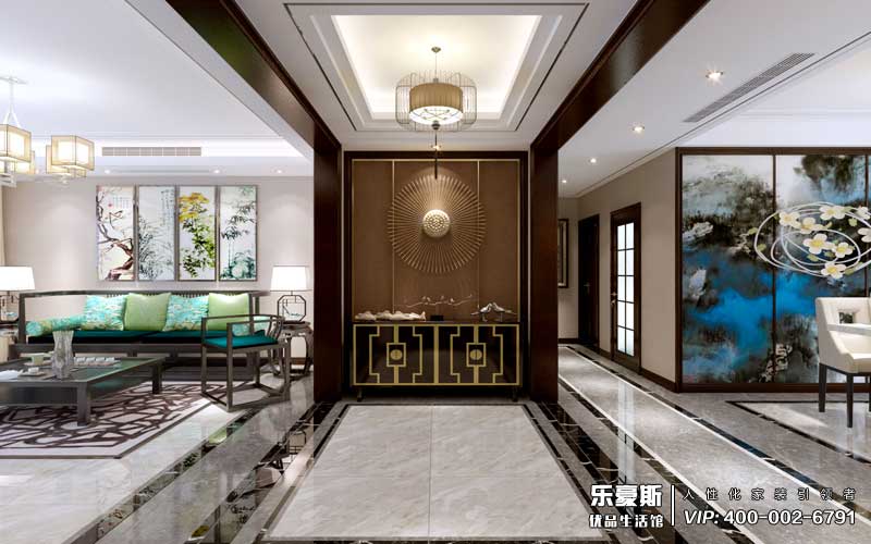 盛世御城三室兩廳新中式風(fēng)格裝修效果圖