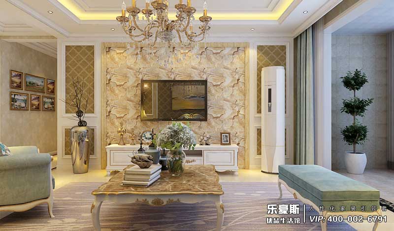 天山熙湖歐式風格裝修效果圖