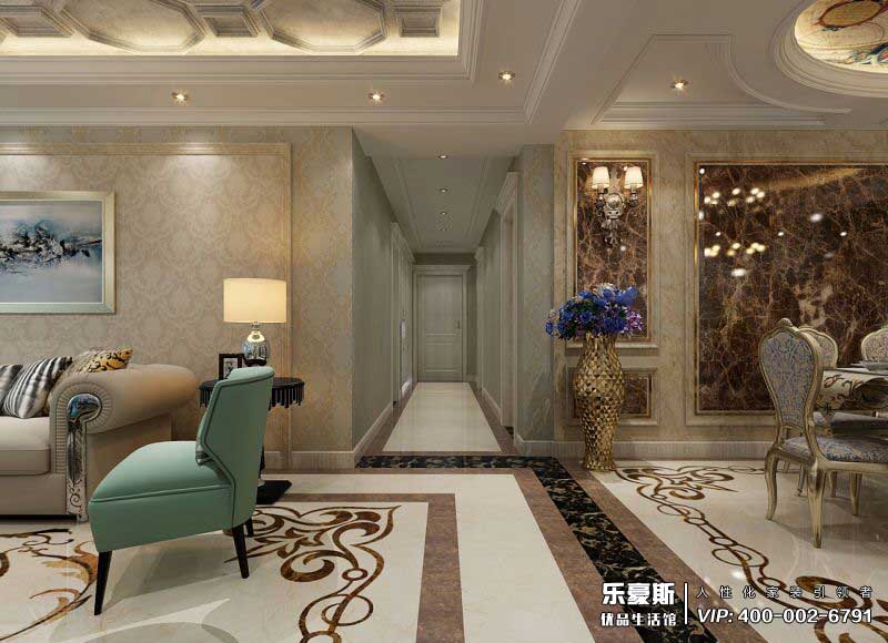 帝華水岸180平米歐式新古典風格裝修效果圖