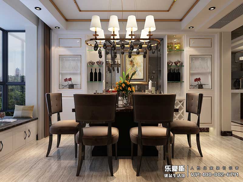 天洲視界城180平米后奢風格裝修效果圖