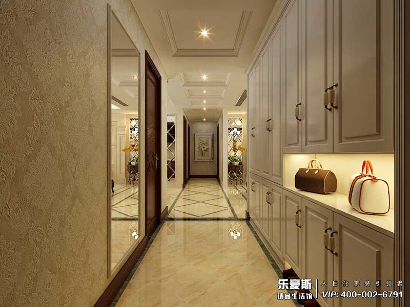 泰豐觀湖160平米美式風格裝修效果圖