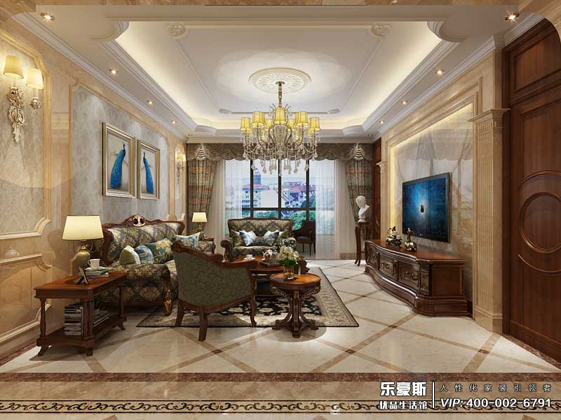 林蔭大院美式風(fēng)格裝修效果圖