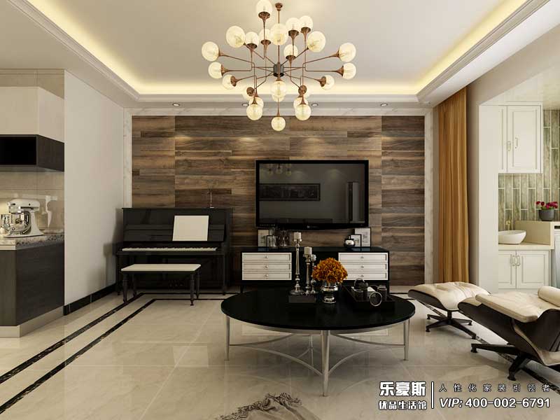 樂嘉名苑227平米躍層裝修效果圖