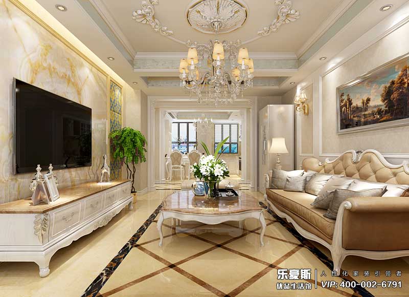 林蔭大院137平米簡(jiǎn)歐風(fēng)格裝修效果圖