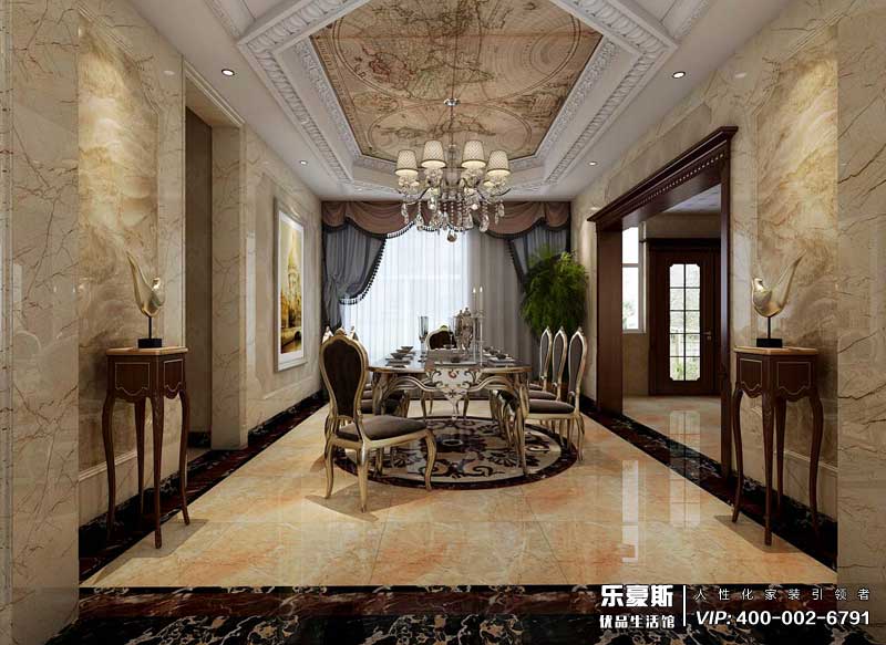 天山九峯175平米港式風格裝修效果圖