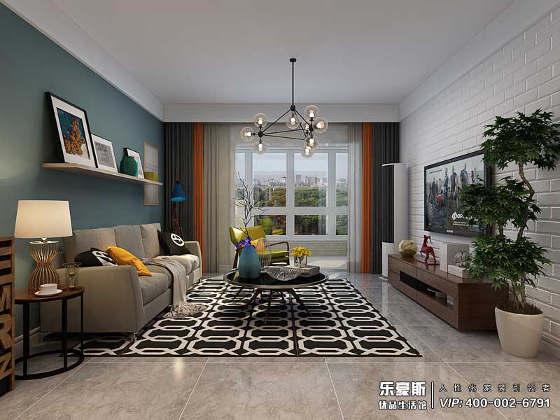 林蔭大院北歐風格裝修設計效果圖