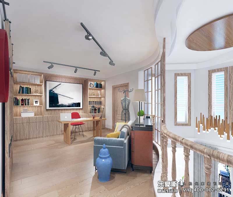 卓達(dá)明郡240平米復(fù)式裝修效果圖