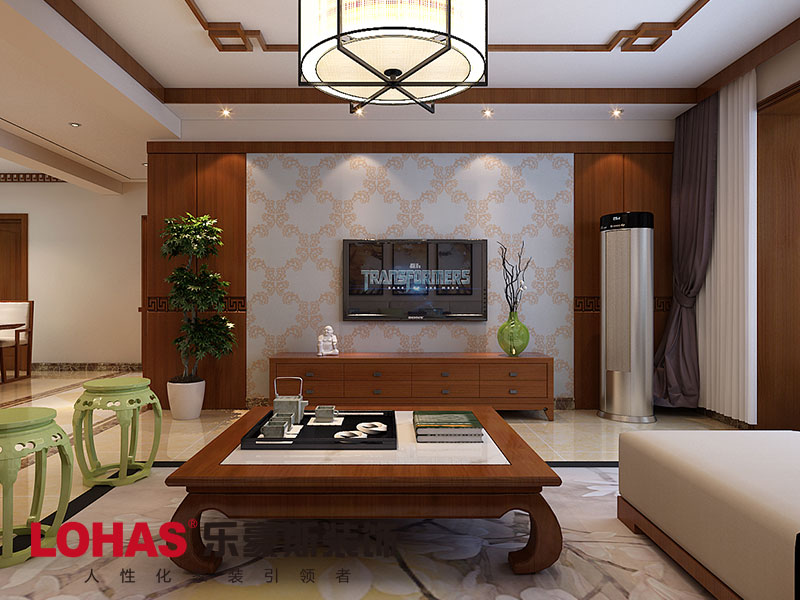 翰唐124平米四室新中式風(fēng)格效果圖 翰唐124平米四室新中式風(fēng)格效果圖