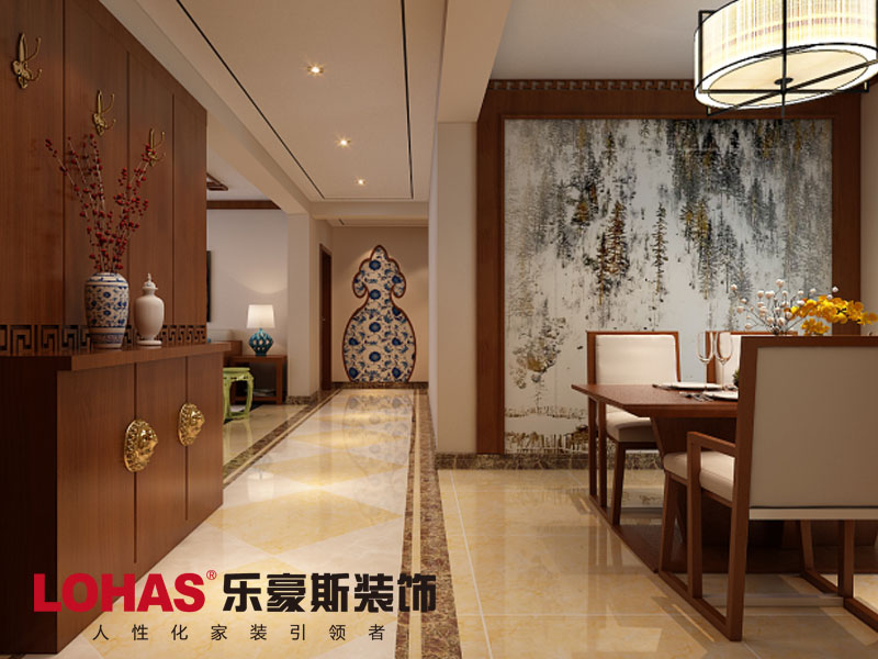 翰唐124平米四室新中式風(fēng)格效果圖 翰唐124平米四室新中式風(fēng)格效果圖
