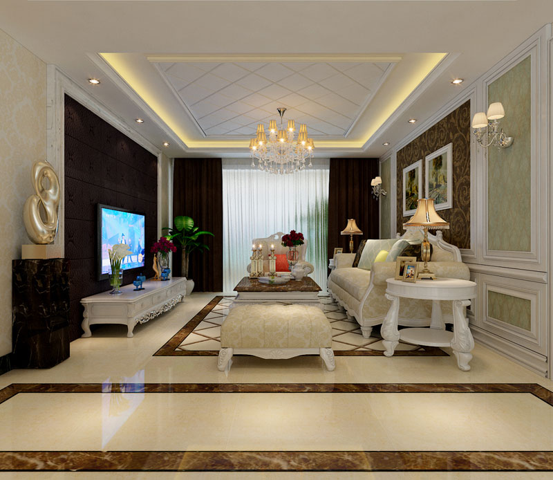 盛邦二期139平米三室兩廳簡歐風(fēng)格 盛邦二期139平米三室兩廳簡歐風(fēng)格