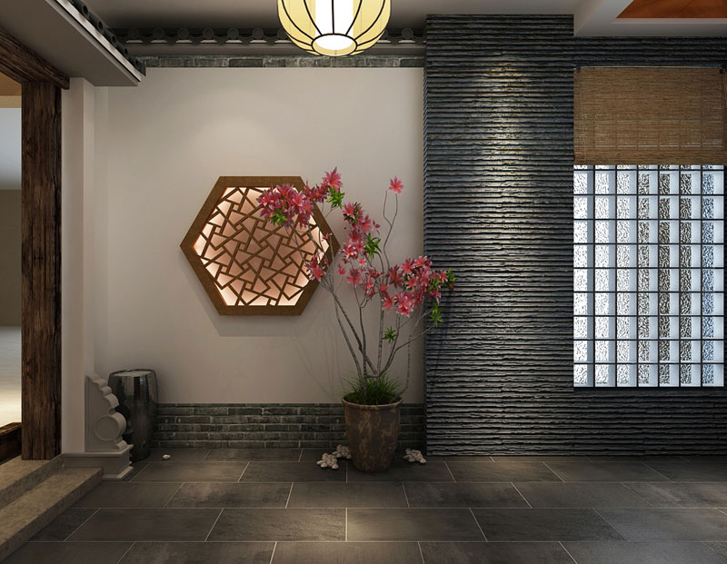 七十九號(hào)院小區(qū)148平米三室兩廳新中風(fēng)格