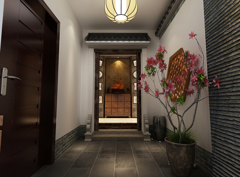 七十九號(hào)院小區(qū)148平米三室兩廳新中風(fēng)格