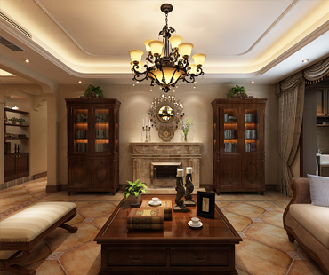 藍山印象148㎡三室兩廳美式風(fēng)格