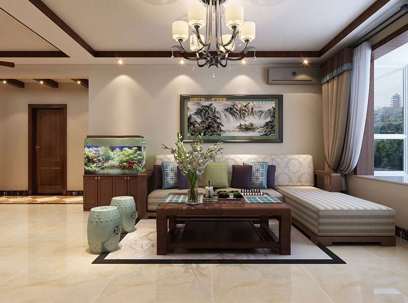 瀚唐136㎡四室兩廳簡中式