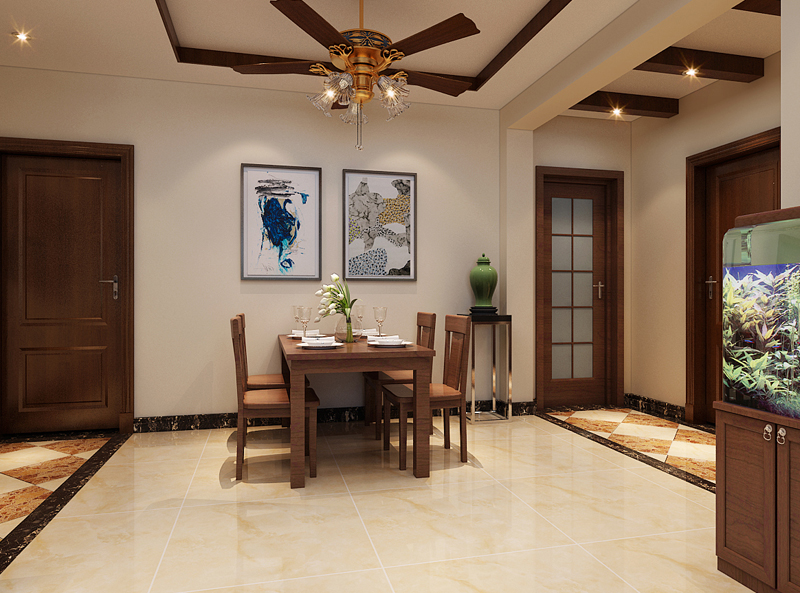 瀚唐136㎡四室兩廳簡中式