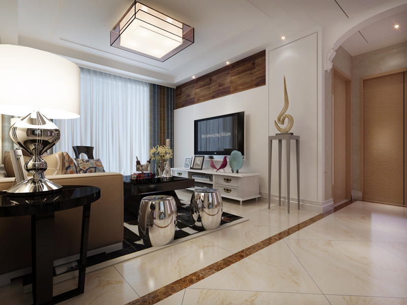 保利e區(qū)97平米兩室現(xiàn)代簡約