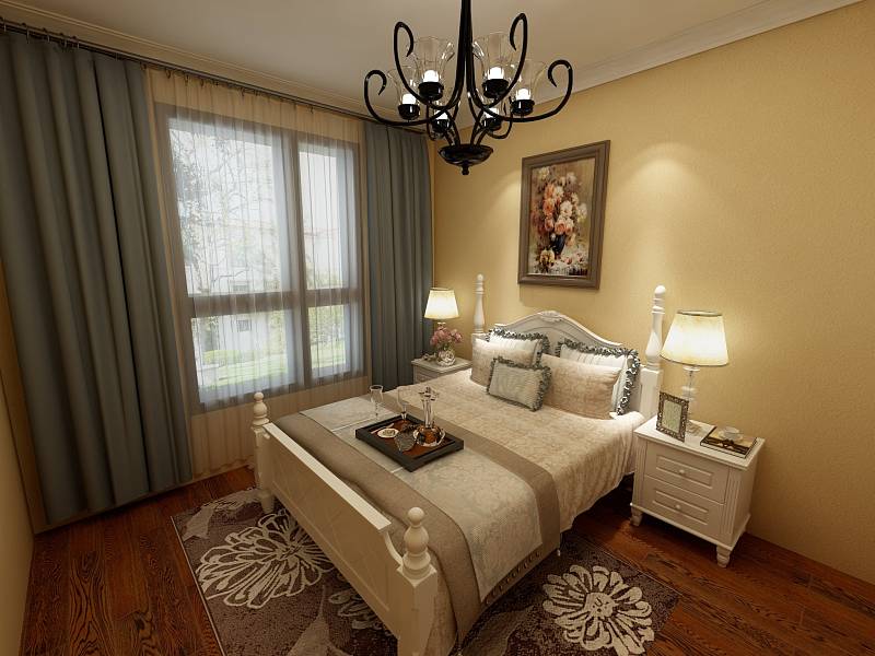 啟銳園127平米三室兩廳簡歐風(fēng)格