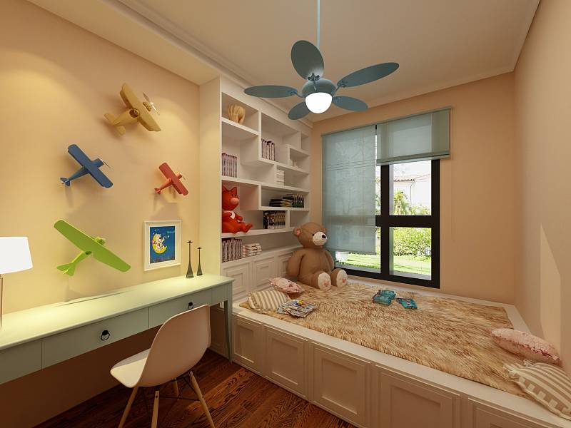 啟銳園127平米三室兩廳簡歐風(fēng)格