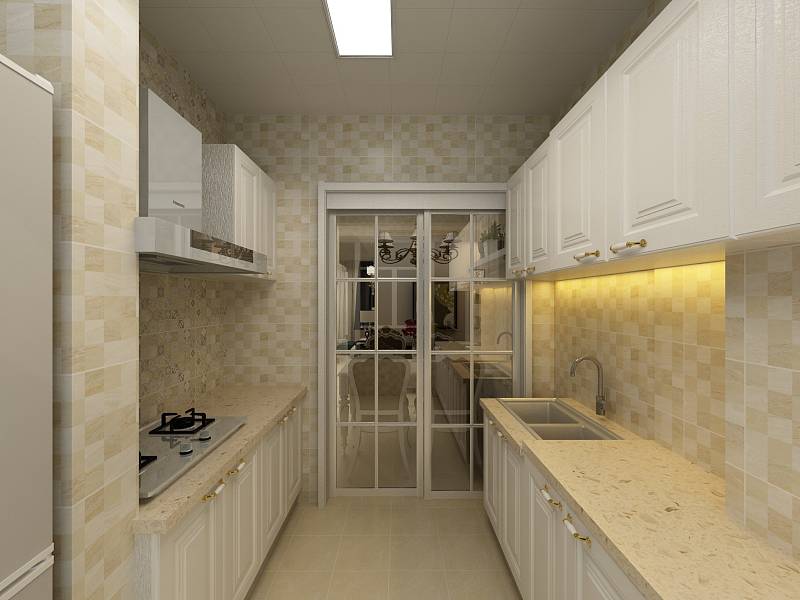 啟銳園127平米三室兩廳簡歐風(fēng)格