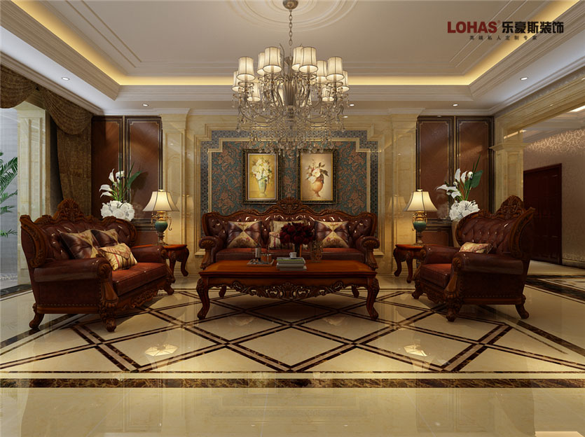 陽光東尚400平米美式裝修