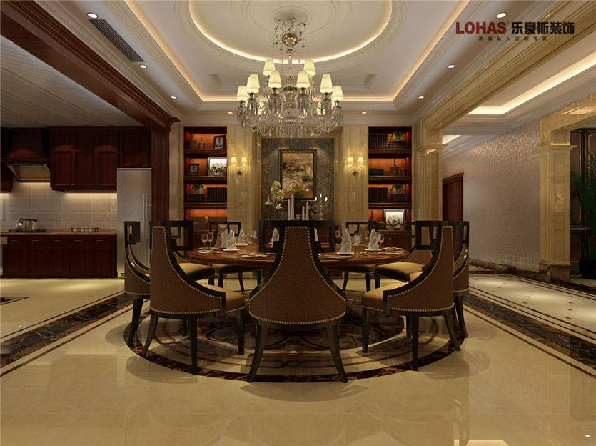 陽光東尚400平米美式裝修