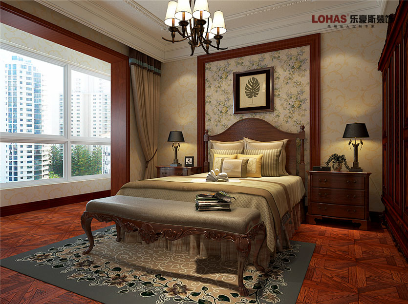 陽光東尚400平米美式裝修