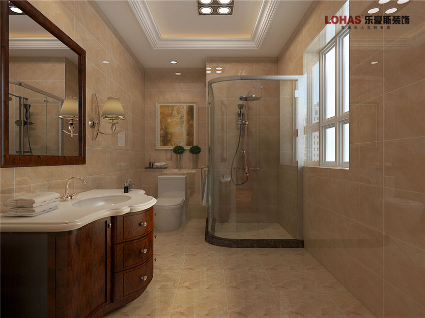 陽光東尚400平米美式裝修