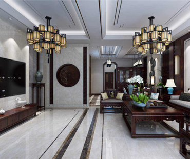 原河名墅400平米別墅新中式風(fēng)格