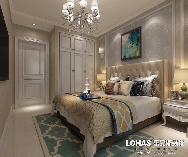 花香維也納三室兩廳裝修效果圖