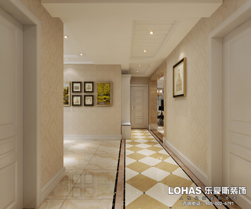 花香維也納三室兩廳裝修效果圖