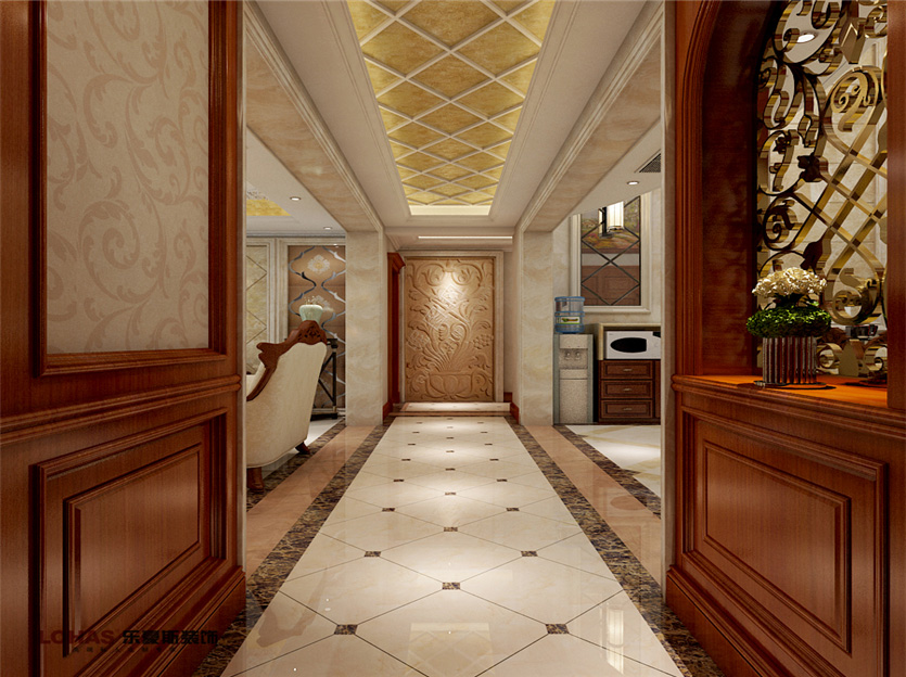 歐景園220平五室歐美混搭裝修效果圖