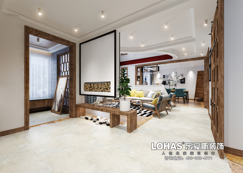 卓達明郡200平米越層北歐風(fēng)格