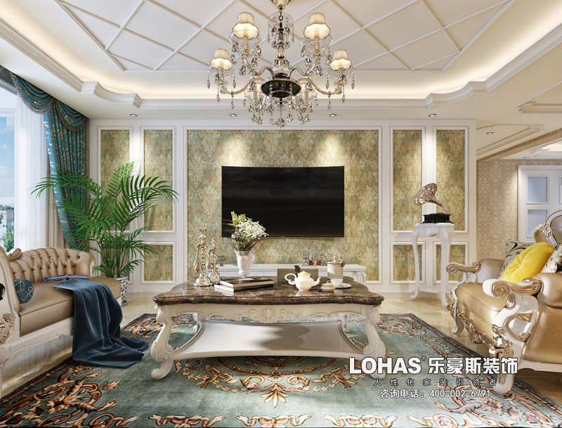 龍溪城138平米三室歐式