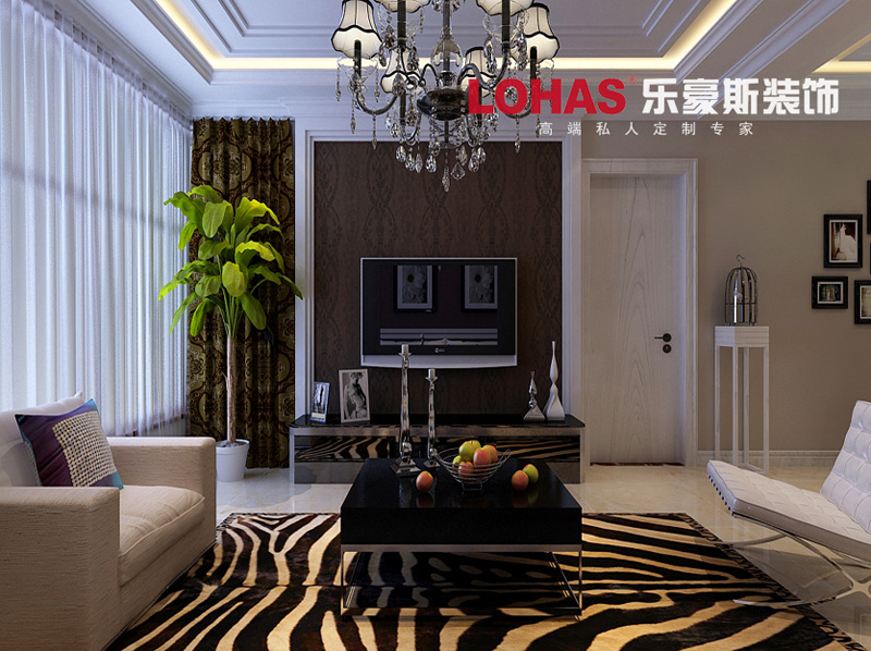 豐澤福苑130平米三居現(xiàn)代裝修效果圖