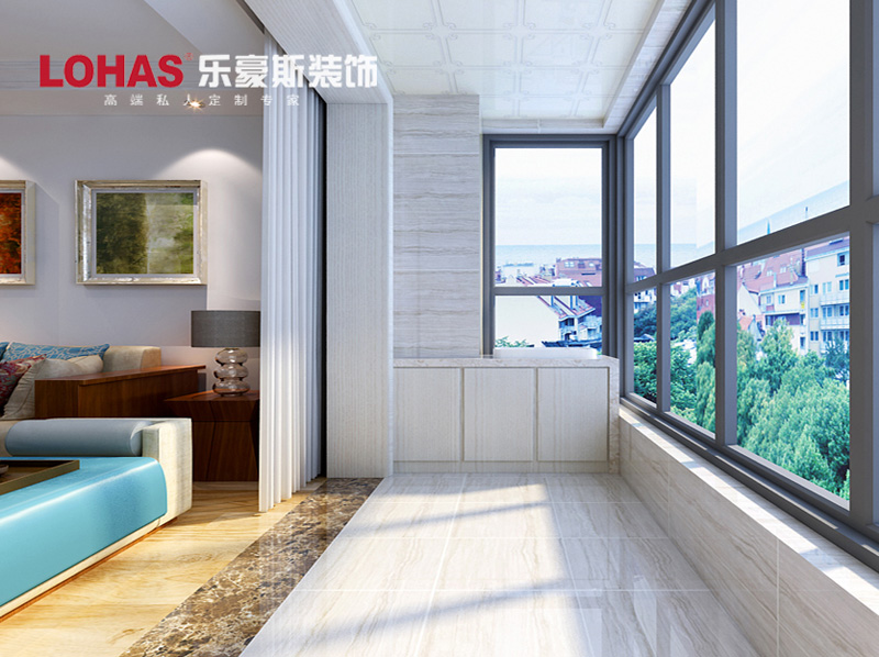 泰豐觀湖92平兩室兩廳現(xiàn)代簡(jiǎn)約裝修效果圖