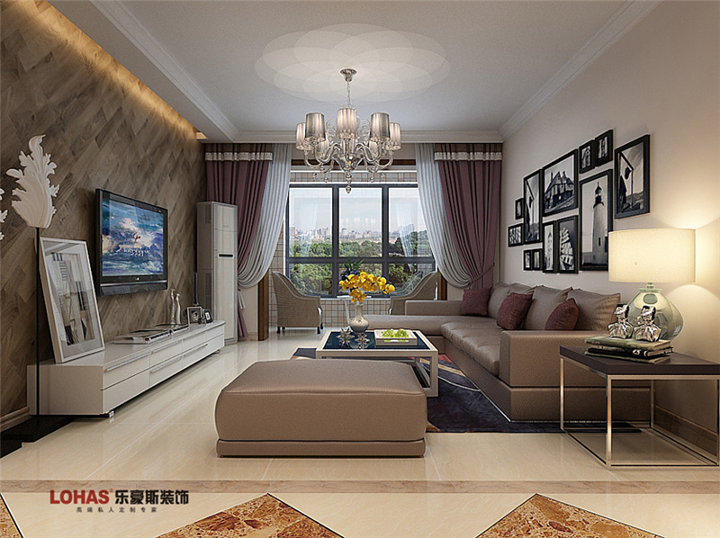 長九中心127平簡約風(fēng)格裝修效果圖