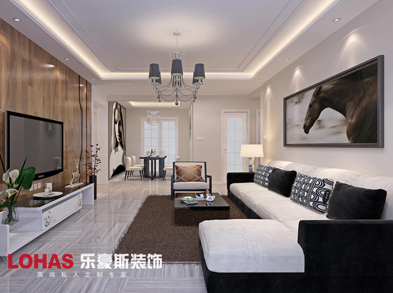 翠瑅春曉162平四室兩廳簡約時尚裝修效果圖