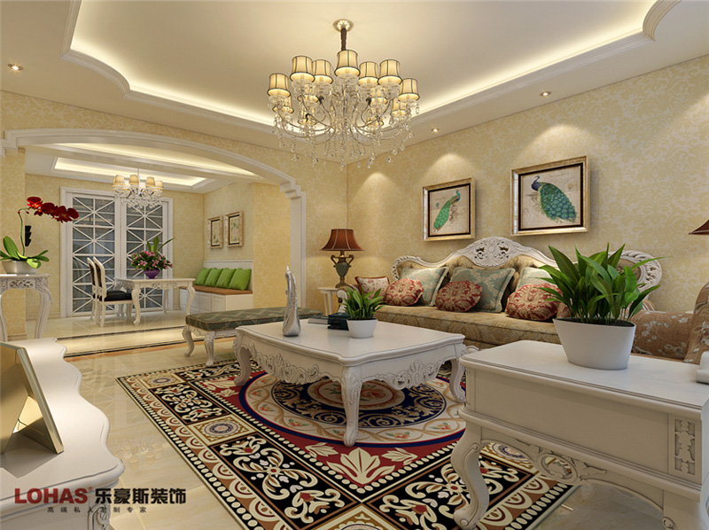 瀚唐137平簡歐裝修效果圖