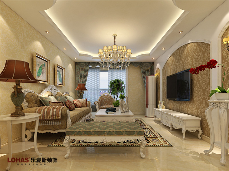 瀚唐137平簡歐裝修效果圖