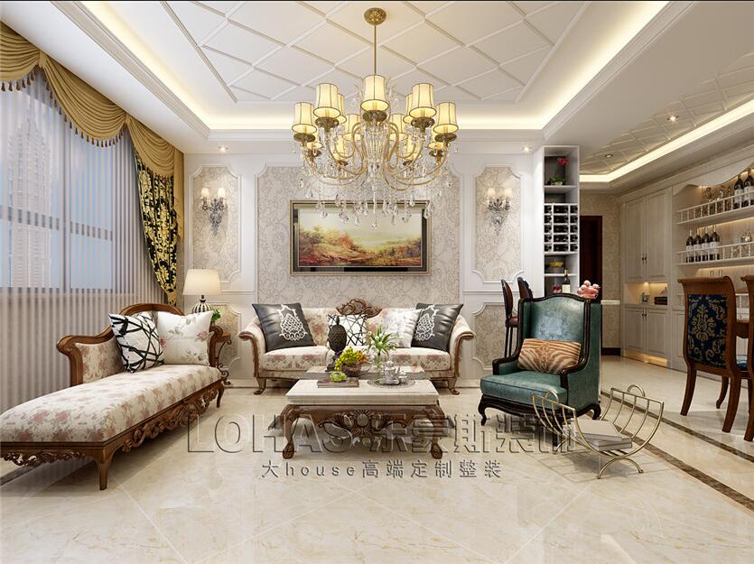 遠(yuǎn)景時(shí)代125平簡歐風(fēng)格