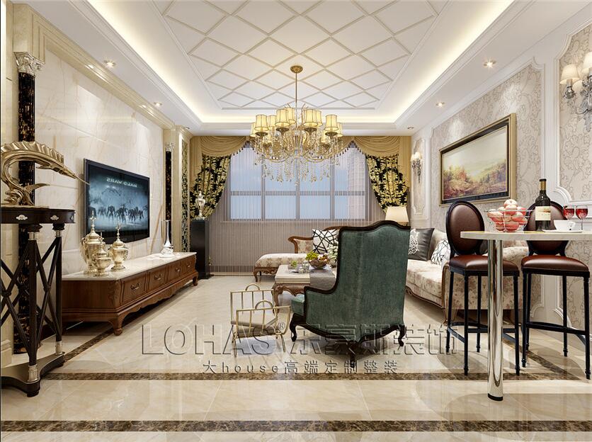 遠(yuǎn)景時(shí)代125平簡歐風(fēng)格