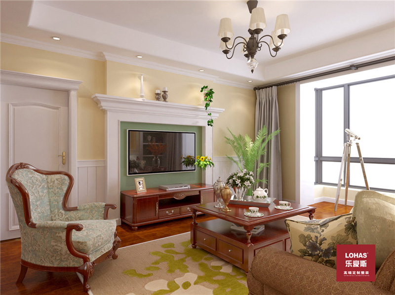 新源燕府186平美式田園風格 新源燕府186平美式田園風格