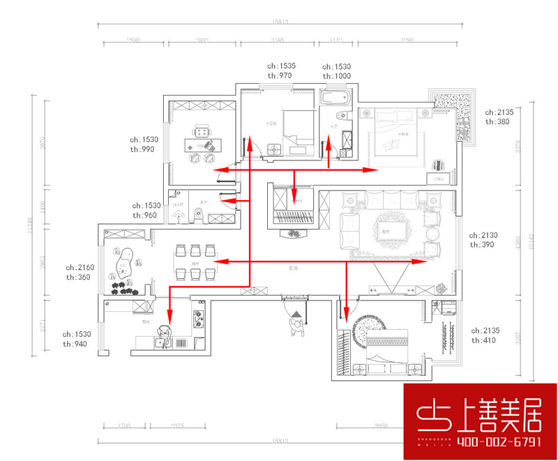 綠朗時光170平四室兩廳簡歐風(fēng)格裝修效果圖 綠朗時光170平四室兩廳簡歐風(fēng)格裝修效果圖