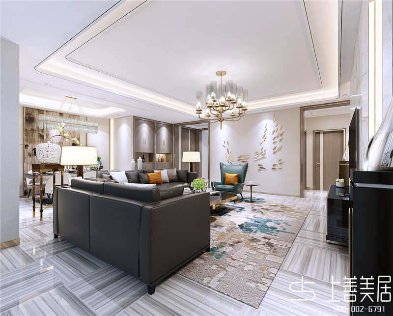 天山熙湖二期/170平/現(xiàn)代混搭