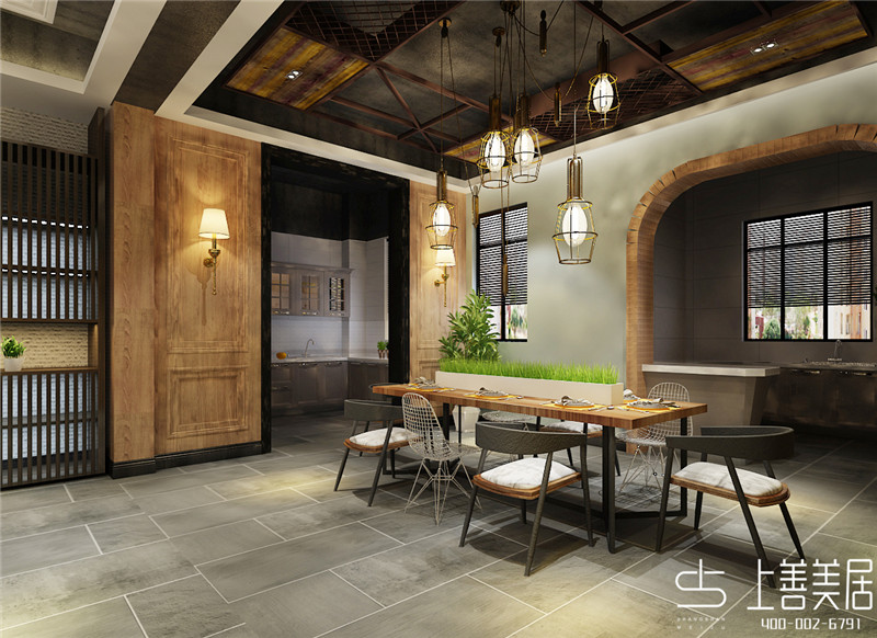 天陽御瓏灣/380平/美式工業(yè)風混搭