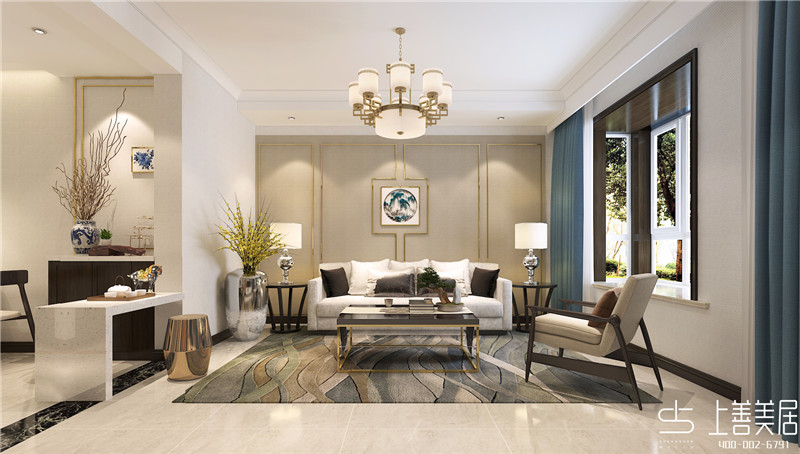 藏龍福地120平新中式