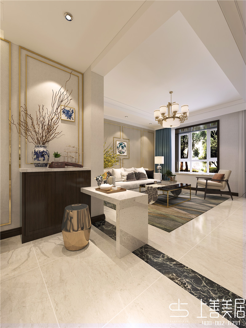 藏龍福地120平新中式